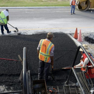 Men Working on Road Construction